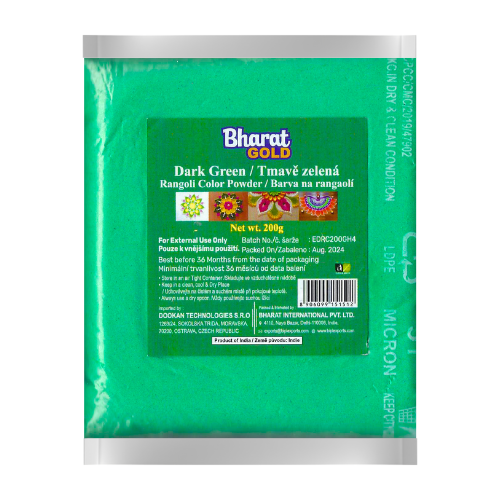 Tmavě zelený prášek na rangaolí (200 g)