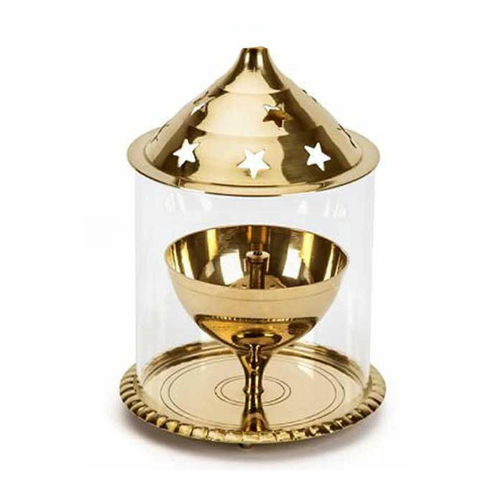 Brass Akhand Jyot Stand 4inch /  Diya / Oil Lamp (1pc)