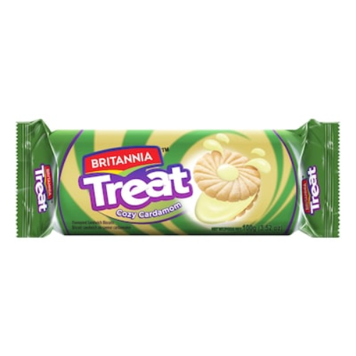 Britannia Treat sendvičové sušenky s příchutí kardamomu (100 g)