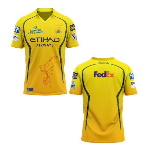 Replika dresu IPL 2025 Chennai Super Kings Team Fan Edition - L (1 ks)