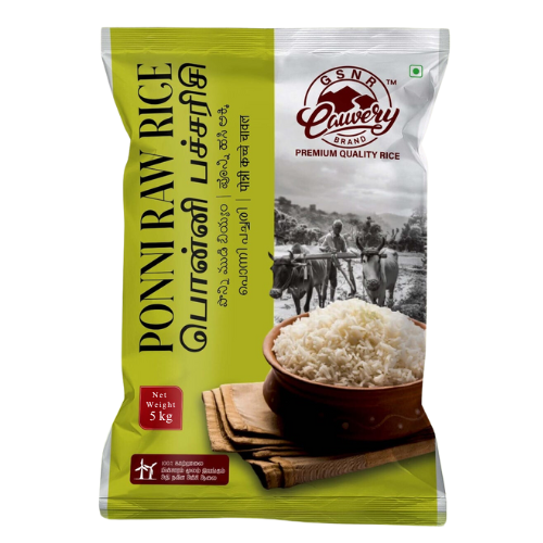 Cauvery Ponni Raw rýže (5 kg)