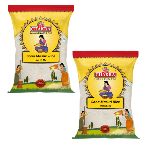 Chakra Sona Masoori Rice / Rýže Sona Masoori (Balení 2 x 5kg) 10Kg