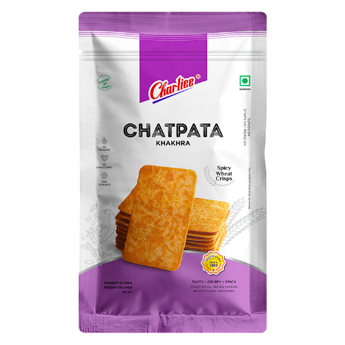 Charliee Chatpata Khakra / Pikantní snack (150g) - SLEVA! [DMT: 31. březen 2026]