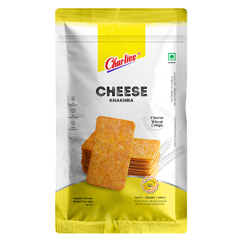 Charliee Cheese Khakra / Sýrový snack (150g) - SLEVA! [DMT: 31. březen 2026]