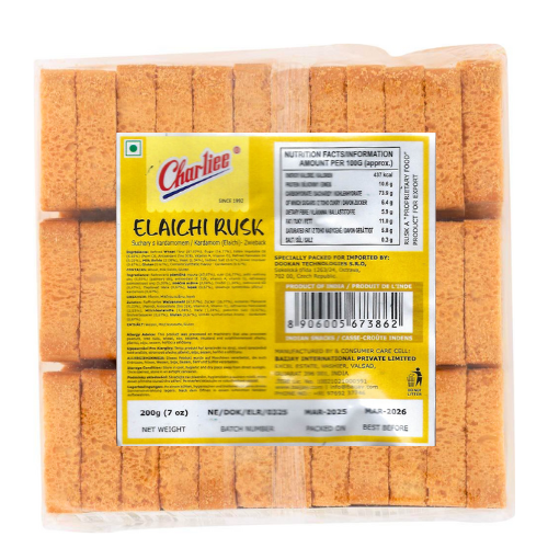 Charliee Elaichi Rusk (200g)