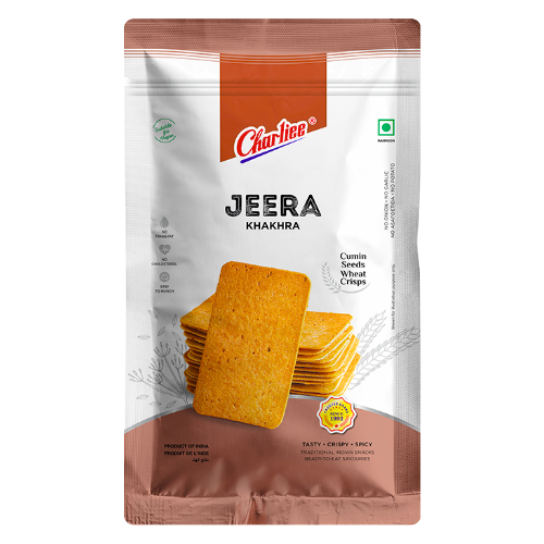 Charliee Mobile Khakra Cumin / Jeera (150g)