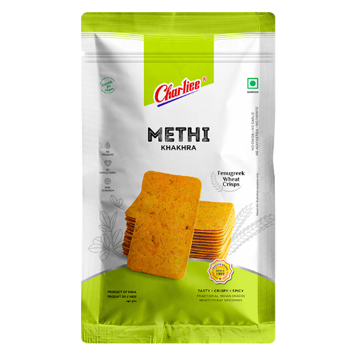 Charliee Mobile Khakra Methi / Snack s pískavicí (150g)