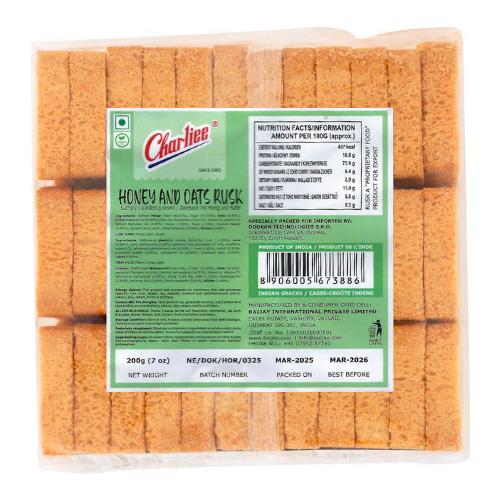 Charliee suchary s medem a ovsem (200g)