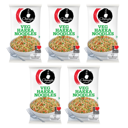 Chings Secret instantní zeleninové nudle Hakka (Balení 5 x 140g) 700g