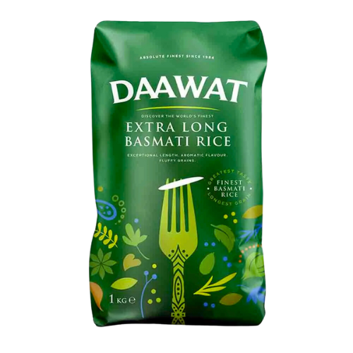 Daawat Extra Dlouhá Basmati Rýže (1kg)