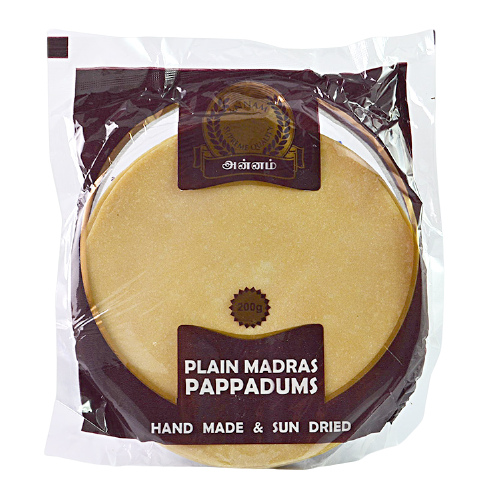 Annam Madras Plain Papadum (200g)