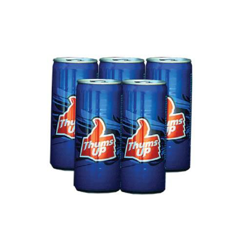 Cans Thums Up / Nealkoholický nápoj (Balení 5 x 300ml) 1,5L - SLEVA! [DMT: 04. květen 2025]