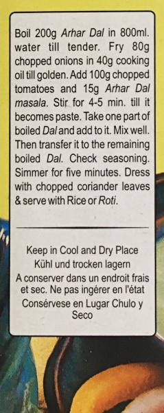 MDH Arhar Dal Masala (100g) - Sale Item [BBD: 31 May 2024]