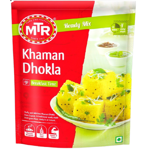 MTR Khaman Dhokla Mix - směs na nadýchané luštěninové kostky (200g)