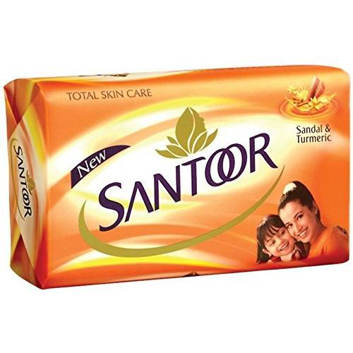 Santoor mýdlo se santalovým dřevem a kurkumou (75g)