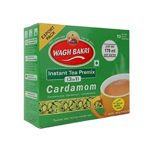 Wagh Bakri Premix Instant Tea Cardamom Tea (140g) - Sale Item [BBD: 30 September 2024]