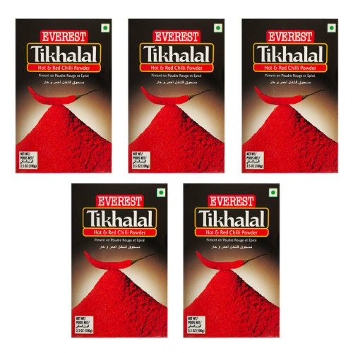 Everest Tikhalal Chilli Powder (Bundle of 5 x 100g)