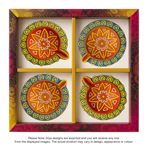 Fancy Diwali / Olejové lampy - velké (Balení 4 ks) - [D07] (1ks)