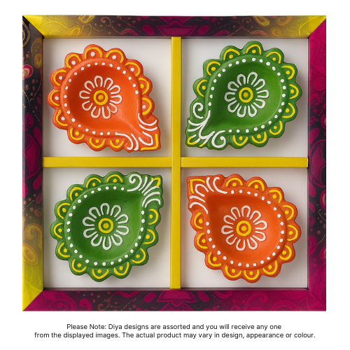 Fancy Diwali / Olejové lampy - velké (Balení 4 ks) - [D07] (1ks)