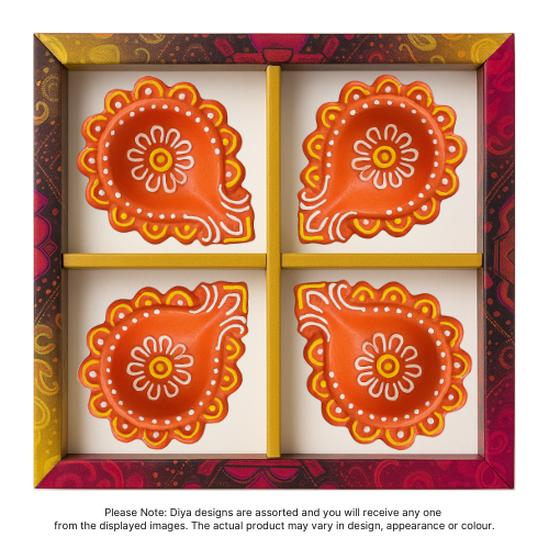 Fancy Diwali / Olejové lampy - velké (Balení 4 ks) - [D07] (1ks)