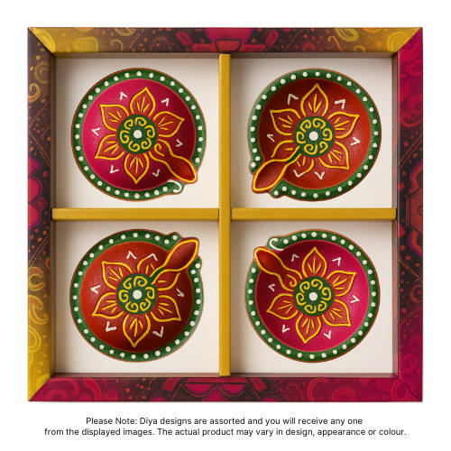 Fancy Diwali / Olejové lampy - velké (Balení 4 ks) - [D07] (1ks)