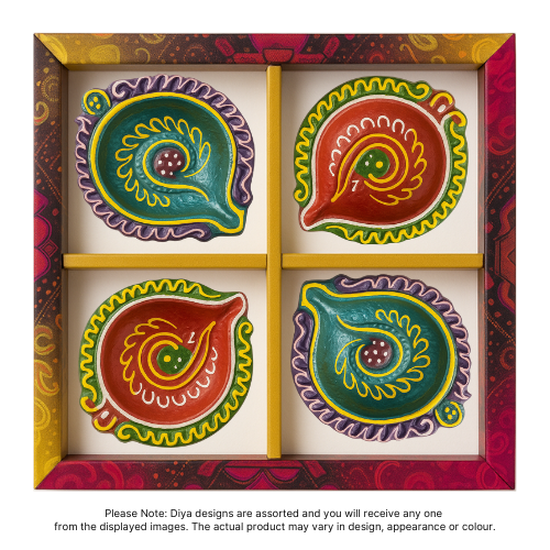 Fancy Diwali / Olejové lampy - velké (Balení 4 ks) - [D07] (1ks)