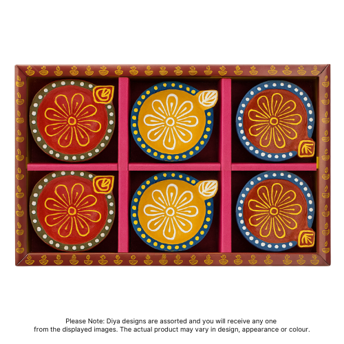 Fancy Diwali / Olejové lampy - malé (Balení 6 ks) - [D105] (1 ks)