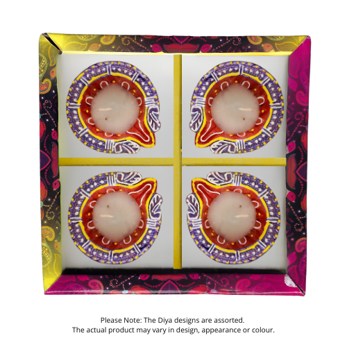 Fancy Diwali / Lampy s voskem - velké (Balení 4 ks) - (D36) (1 ks)