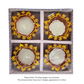 Fancy Diwali / Deepavali Wax Diya Big (Pack of 4) - (D36) (1pc)