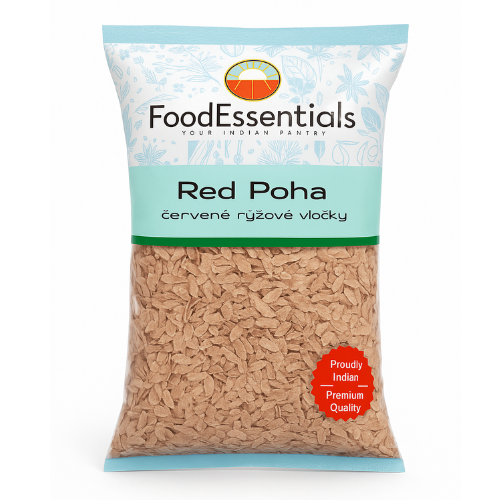 Food Essentials Red Poha / Vločky z červené rýže (1kg)