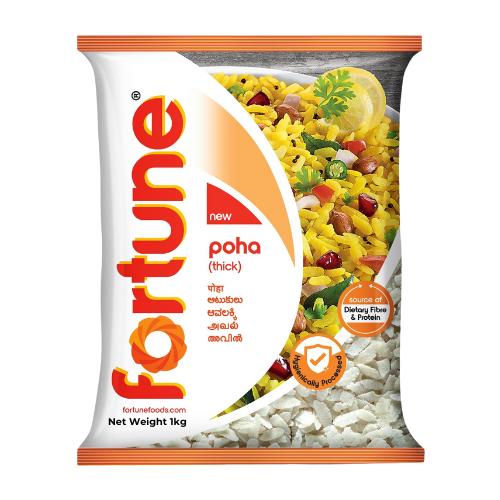 Fortune Poha / Powa / Flattened Rice - Thick (1kg)