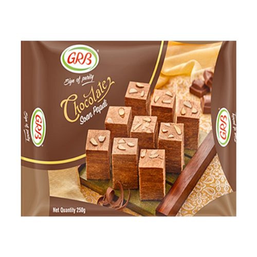 GRB Chocolate Soan Papdi / Čokoládové křehké kostky (200g)