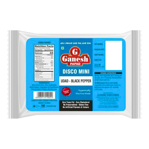 Ganesh Mini luštěninové křupavé placky s černým pepřem (150g)