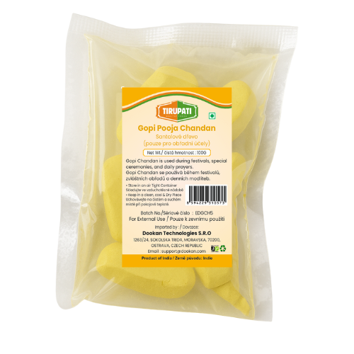 Tirupati Gopi Pooja Chandan / Pasta ze santalového dřeva (100g)