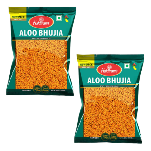 Haldiram Aloo Bhujia / Smažené nudličky (Balení 2 x 200g) 400g