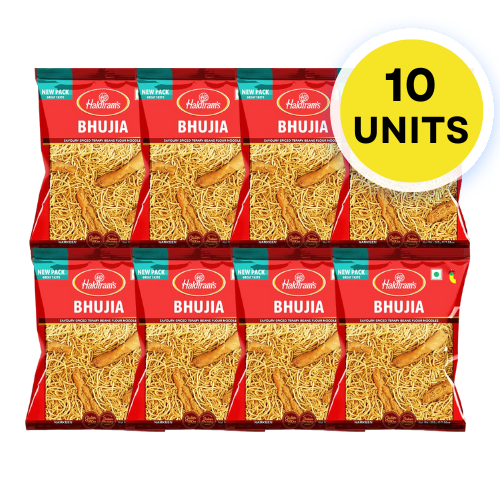 Haldiram Bhujia / Smažené cizrnové nudličky (Balení 10 x 200g) 2Kg