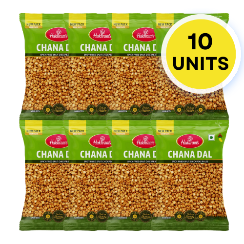 Haldiram's Chana Dal / Kořeněná pražená cizrna (Balení 10 x 200g) 2Kg