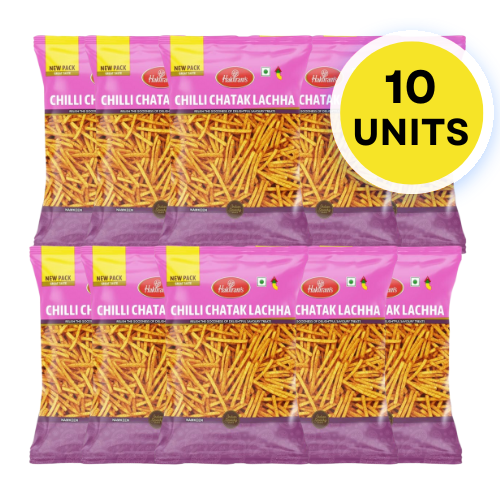 Haldiram's Chilli Chatak Lacha (Bundle of 10 x 200g)