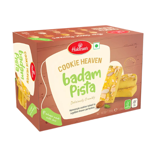 Haldiram's Cookie Heaven Badam Pista Cookies / Pistáciové sušenky (200 g)