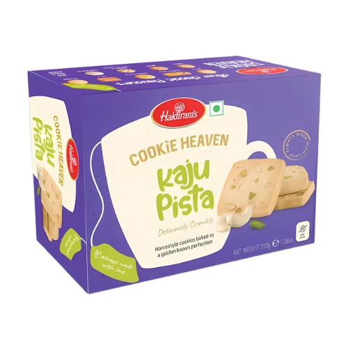 Haldiram's Cookie Heaven Kaju Pista Cookies / Sušenky s pistáciemi a kešu (200g)