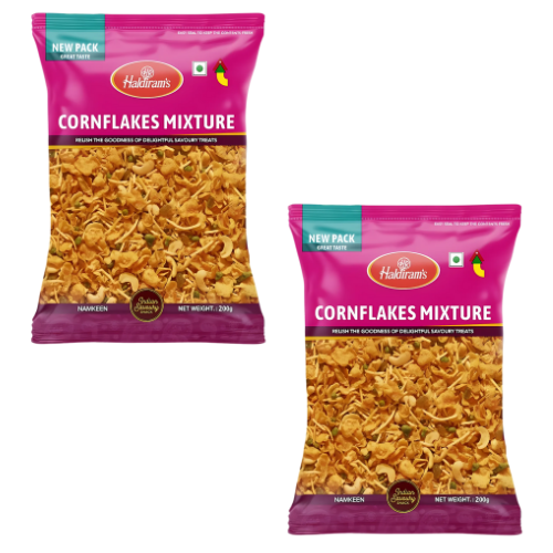 Haldiram's Cornflake Mix / Směs kukuřičných lupínků (Balení 2 x 200g) 400g