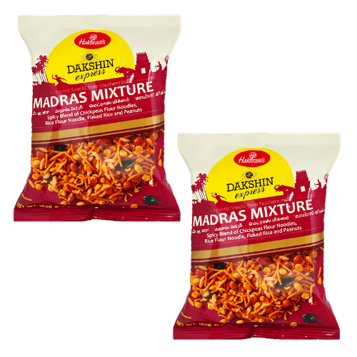 Haldiram's Dakshin Express Madras Mixture (Bundle of 2 x 180g)