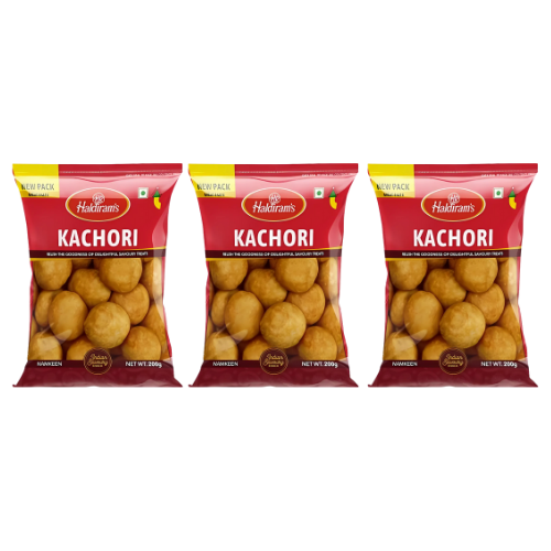 Haldiram's Kachori / Koule s kořeněnou náplní (Balení 3 x 200g) 600g 