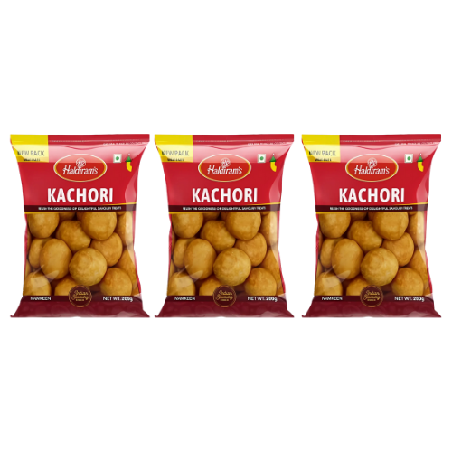Haldiram's Kachori / Koule s kořeněnou náplní (Balení 3 x 200g) 600g