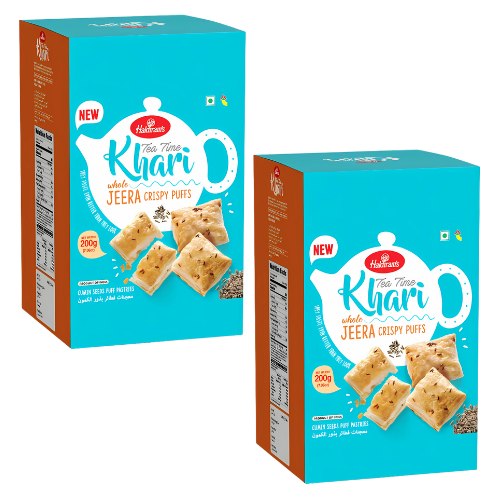 Haldiram's Khari Jeera Puff / Sušenky s římským kmínem (Balení 2 x 200g) 400g