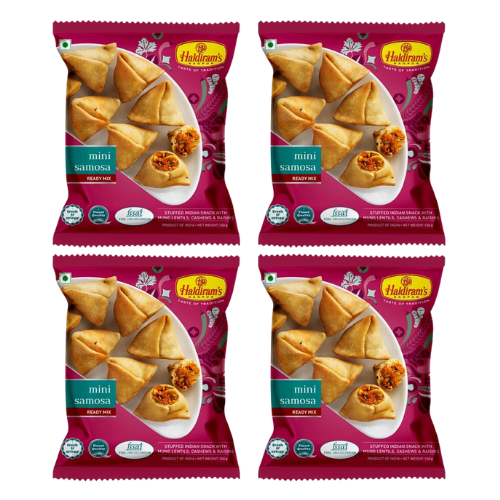 Haldiram's Mini Samosa / Kořeněné kapsy (Balení 4x200g) 800g