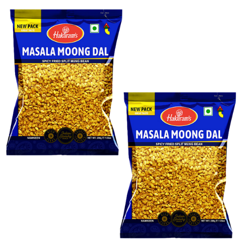 Haldiram Moong Dal masala / Smažené kořeněné fazole mungo(Balení 2 x 200g) 400g