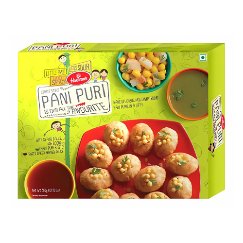 Haldiram's Pani Puri / Pšeničné koule k naplnění 30ks (360g) - SLEVA! [DMT: 23. říjen 2026]