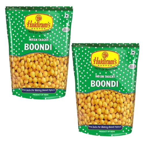 Haldiram's Plain Boondi / Křupavé kuličky (Balení 2x350g) 700g