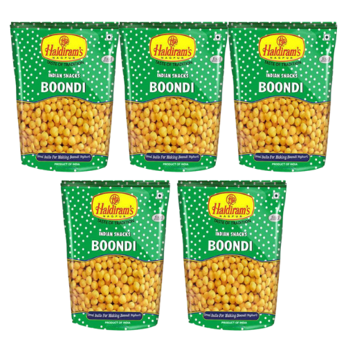 Haldiram's Plain Boondi / Křupavé kuličky (Balení 5x350g) 1750g